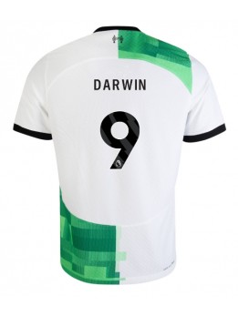Liverpool Darwin Nunez #9 Replika Borta Kläder 2023-24 Kortärmad